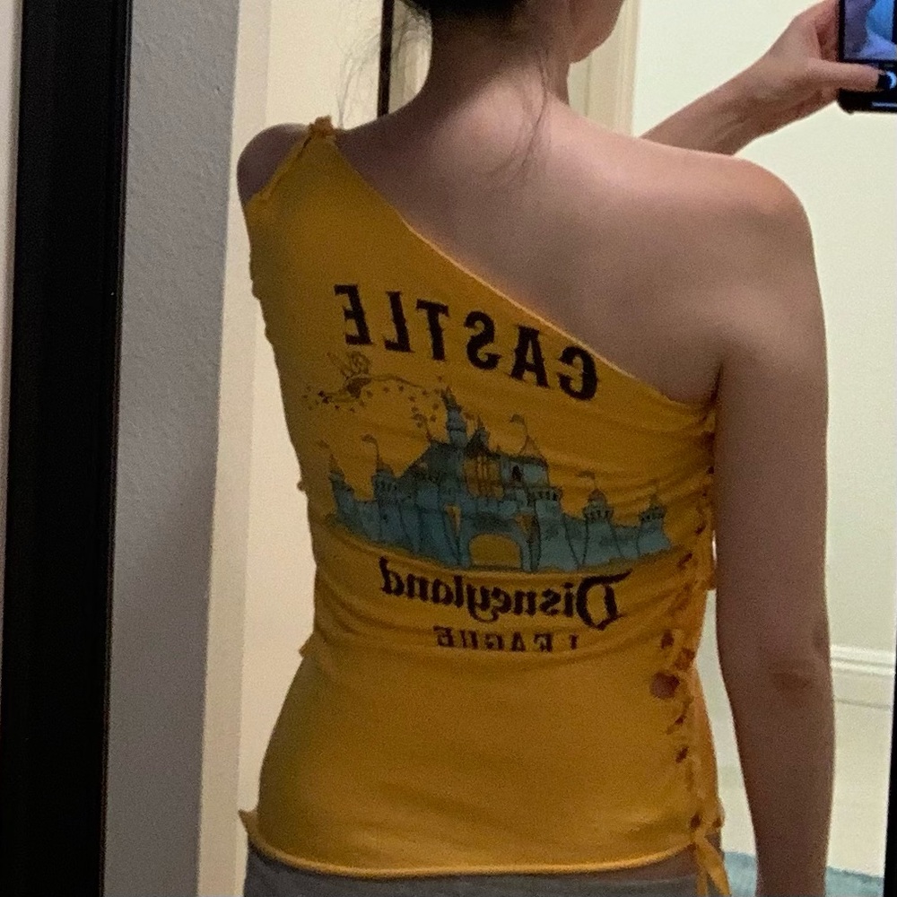 Yellow Disneyland asymmetrical tank (Small)